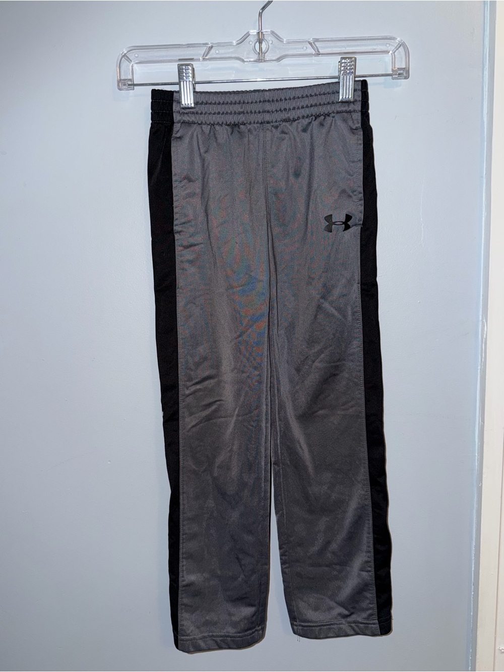 Under Armour Boys Gray Athletic Track Pants Size 7
